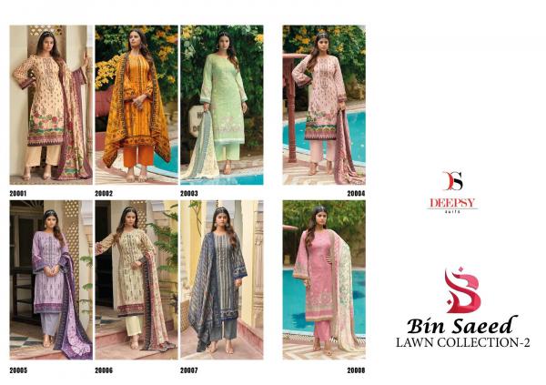 Deepsy Bin Saeed Lawn Collection 2 Designer Cotton Salwar Kameez